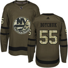 #55 Johnny Boychuk Green Salute to Service Stitched Jersey