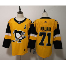 #71 Evgeni Malkin Yellow Alternate Stitched Jersey
