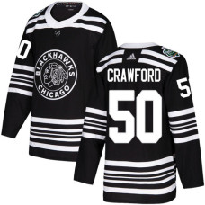 #50 Corey Crawford Black Authentic 2019 Winter Classic Stitched Jersey