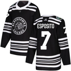 #7 Tony Esposito Black Authentic 2019 Winter Classic Stitched Jersey