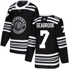 #7 Brent Seabrook Black Authentic 2019 Winter Classic Stitched Jersey