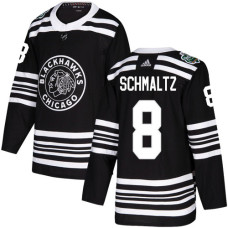 #8 Nick Schmaltz Black Authentic 2019 Winter Classic Stitched Jersey