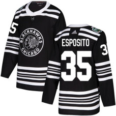 #35 Tony Esposito Black Authentic 2019 Winter Classic Stitched Jersey