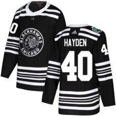 #40 John Hayden Black Authentic 2019 Winter Classic Stitched Jersey
