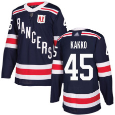 #45 Kaapo Kakko Navy Blue Authentic 2018 Winter Classic Stitched Hockey Jersey