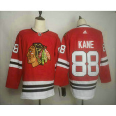 #88 Patrick Kane Home Authentic Red Player Jersey
