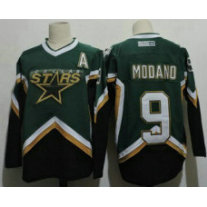 #9 Mike Modano 2005 Green CCM Throwback Stitched Vintage Hockey Jersey