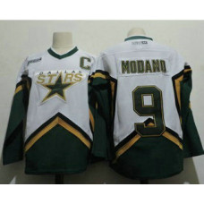 #9 Mike Modano 2005 White CCM Throwback Stitched Vintage Hockey Jersey