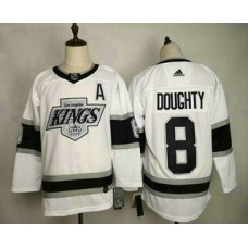 #8 Drew Doughty White With A Patch Stitched Jersey
