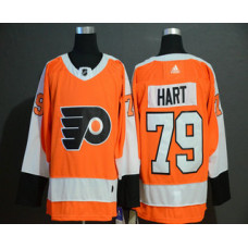 #79 Carter Hart Orange Stitched Jersey