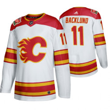 #11 Mikael Backlund 2019 Heritage Classic Authentic White Jersey