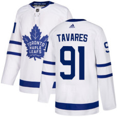 Maple Leafs #91 John Tavares White Road Authentic Stitched Jersey