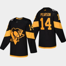 #14 Tanner Pearson Penguins Coors Light 2019 Stadium Series Black Authentic Jersey