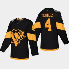 #4 Justin Schultz Penguins Coors Light 2019 Stadium Series Black Authentic Jersey
