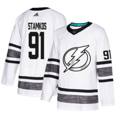 #91 Steven Stamkos White Authentic 2019 All-Star Stitched Hockey Jersey