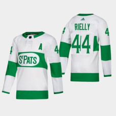 #44 Morgan Rielly Toronto St. Pats Road Authentic Player White Jersey
