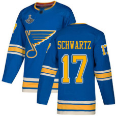 #17 Jaden Schwartz Blue Alternate Authentic Stanley Cup Champions Stitched Hockey Jersey