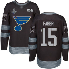 #15 Robby Fabbri Black 1917-2017 100th Anniversary Stanley Cup Champions Stitched Hockey Jersey