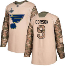 #9 Shayne Corson Camo Authentic 2017 Veterans Day Stanley Cup Champions Stitched Hockey Jersey