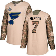 #7 Patrick Maroon Camo Authentic 2017 Veterans Day Stanley Cup Champions Stitched Hockey Jersey