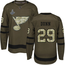 #29 Vince Dunn Green Salute to Service Stanley Cup Champions Stitched Hockey Jersey