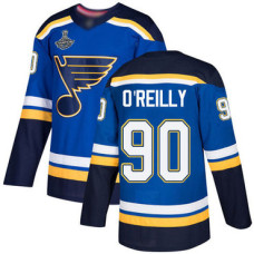#90 Ryan O'Reilly Blue Home Authentic Stanley Cup Champions Stitched Hockey Jersey