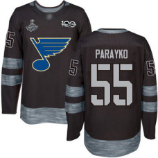 #55 Colton Parayko Black 1917-2017 100th Anniversary Stanley Cup Champions Stitched Hockey Jersey