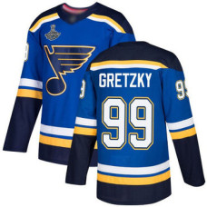 #99 Wayne Gretzky Blue Home Authentic Stanley Cup Champions Stitched Hockey Jersey