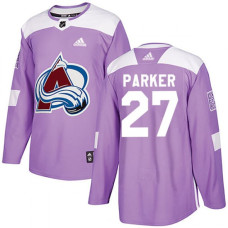 #27 Scott Parker Authentic Fights Cancer Practice Purple Jersey