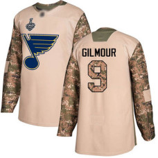 #9 Doug Gilmour Camo Authentic 2017 Veterans Day 2019 Stanley Cup Final Bound Stitched Hockey Jersey
