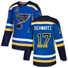#17 Jaden Schwartz Blue Home Authentic Drift Fashion 2019 Stanley Cup Final Bound Stitched Hockey Jersey