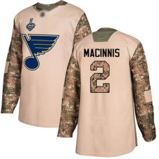 #2 Al MacInnis Camo Authentic 2017 Veterans Day 2019 Stanley Cup Final Bound Stitched Hockey Jersey
