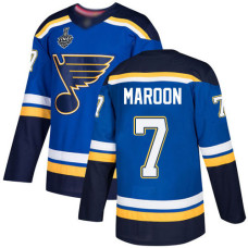 #7 Patrick Maroon Blue Home Authentic 2019 Stanley Cup Final Bound Stitched Hockey Jersey