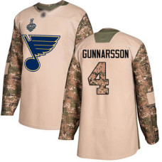 #4 Carl Gunnarsson Camo Authentic 2017 Veterans Day Stanley Cup Final Bound Stitched Hockey Jersey