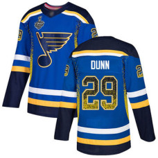 #29 Vince Dunn Blue Home Authentic Drift Fashion 2019 Stanley Cup Final Bound Stitched Hockey Jersey