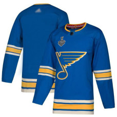 Blank Blue Alternate Authentic 2019 Stanley Cup Final Bound Stitched Hockey Jersey