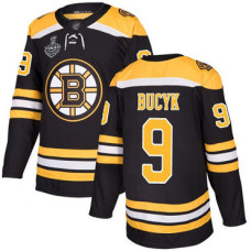 #9 Johnny Bucyk Black Home Authentic 2019 Stanley Cup Final Bound Stitched Hockey Jersey