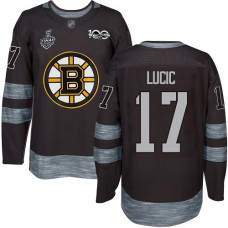 #17 Milan Lucic Black 1917-2017 100th Anniversary 2019 Stanley Cup Final Bound Stitched Hockey Jersey