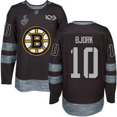 #10 Anders Bjork Black 1917-2017 100th Anniversary 2019 Stanley Cup Final Bound Stitched Hockey Jersey