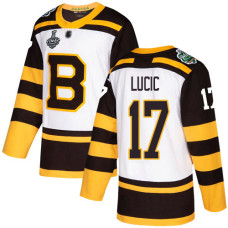 #17 Milan Lucic White Authentic 2019 Winter Classic 2019 Stanley Cup Final Bound Stitched Hockey Jersey