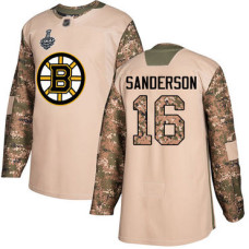 #16 Derek Sanderson Camo Authentic 2017 Veterans Day 2019 Stanley Cup Final Bound Stitched Hockey Jersey