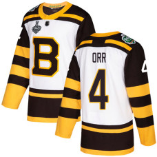 #4 Bobby Orr White Authentic 2019 Winter Classic 2019 Stanley Cup Final Bound Stitched Hockey Jersey