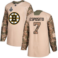 #7 Phil Esposito Camo Authentic 2017 Veterans Day 2019 Stanley Cup Final Bound Stitched Hockey Jersey