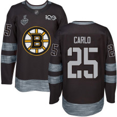 #25 Brandon Carlo Black 1917-2017 100th Anniversary 2019 Stanley Cup Final Bound Stitched Hockey Jersey