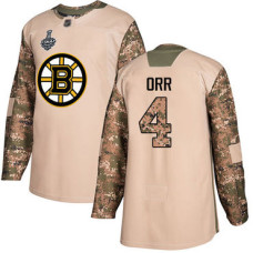 #4 Bobby Orr Camo Authentic 2017 Veterans Day Stanley Cup Final Bound Stitched Hockey Jersey