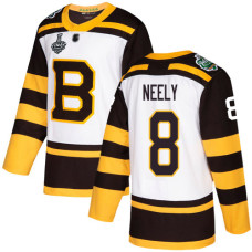 #8 Cam Neely White Authentic 2019 Winter Classic 2019 Stanley Cup Final Bound Stitched Hockey Jersey