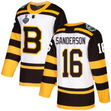 #16 Derek Sanderson White Authentic 2019 Winter Classic 2019 Stanley Cup Final Bound Stitched Hockey Jersey
