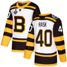 #40 Tuukka Rask White Authentic 2019 Winter Classic 2019 Stanley Cup Final Bound Stitched Hockey Jersey