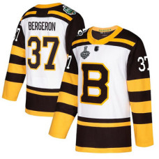 #37 Patrice Bergeron White Authentic 2019 Winter Classic 2019 Stanley Cup Final Bound Stitched Hockey Jersey
