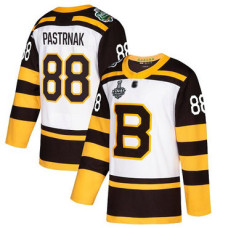 #88 David Pastrnak White Authentic 2019 Winter Classic 2019 Stanley Cup Final Bound Stitched Hockey Jersey